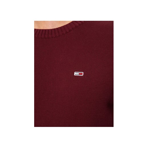 Tommy Jeans Sweter Essential DM0DM18370 Bordowy Slim Fit Tommy Jeans S MODIVO