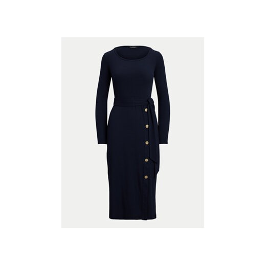 LAUREN RALPH LAUREN Sukienka dzianinowa 250889290005 Granatowy Slim Fit 40 MODIVO