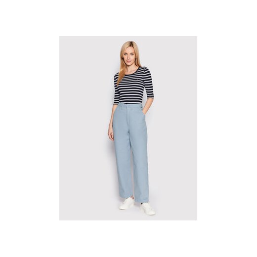 Vans Spodnie materiałowe Authentic VN0A7RPA Błękitny Relaxed Fit Vans 30 MODIVO