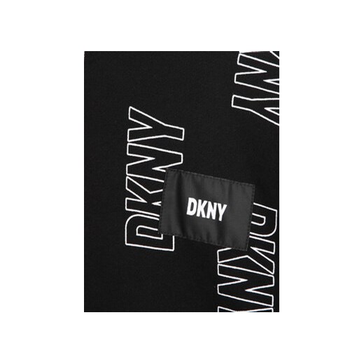 DKNY Bluza D35T13 S Czarny Regular Fit 8Y MODIVO