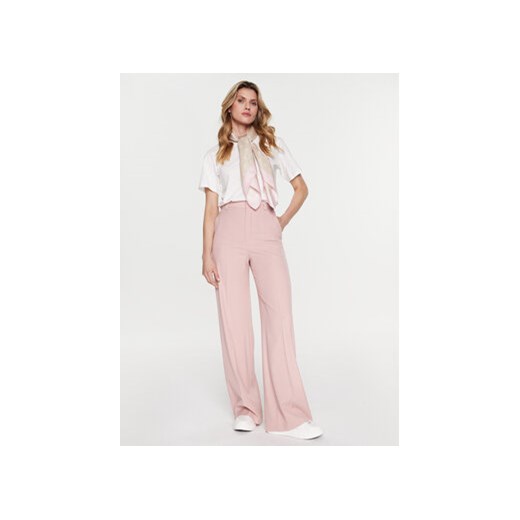 Red Valentino Spodnie materiałowe 1R0RBG00 Różowy Wide Leg Red Valentino 46 MODIVO