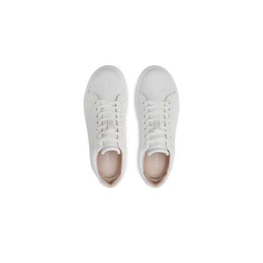 Calvin Klein Sneakersy Cupsole Lace Up Saff Mono HW0HW02103 Biały Calvin Klein 36 MODIVO