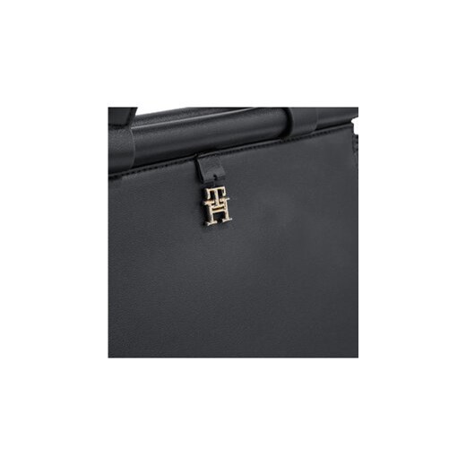 Tommy Hilfiger Torebka Th Feminine Small Tote AW0AW15250 Czarny Tommy Hilfiger uniwersalny MODIVO