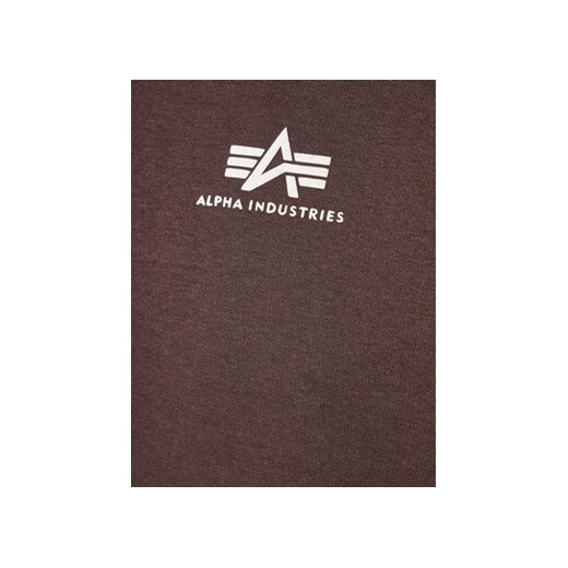 Alpha Industries Bluza Basic Small Logo 196318 Brązowy Regular Fit Alpha Industries M MODIVO