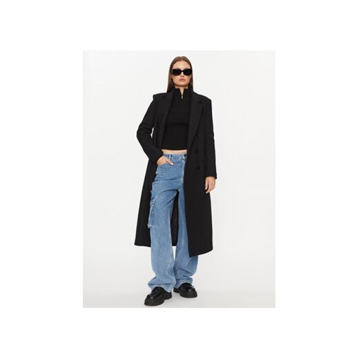 Patrizia Pepe Płaszcz wełniany 2O0119/A337-K103 Czarny Regular Fit Patrizia Pepe 38 MODIVO