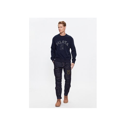 Aeronautica Militare Bluza 232FE1817F518 Granatowy Comfort Fit Aeronautica Militare XXL MODIVO