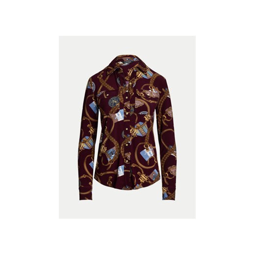 LAUREN RALPH LAUREN Koszula 200951312001 Bordowy Slim Fit XS MODIVO