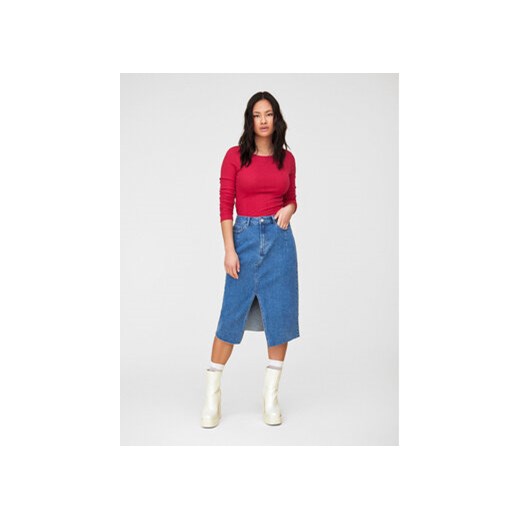 Vila Spódnica jeansowa 14092091 Niebieski Regular Fit Vila 38 MODIVO