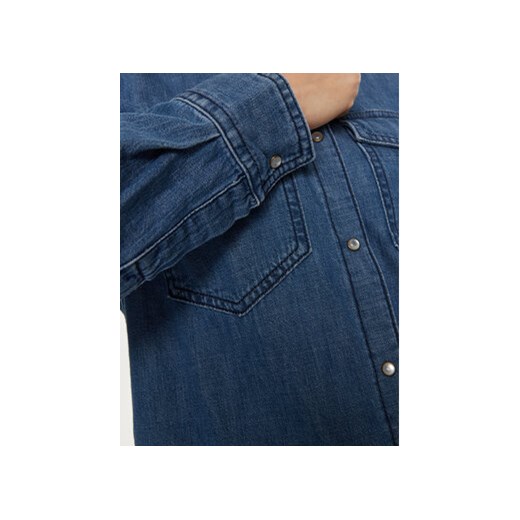 Sisley Koszula jeansowa 5FV6LQ028 Niebieski Regular Fit Sisley S MODIVO