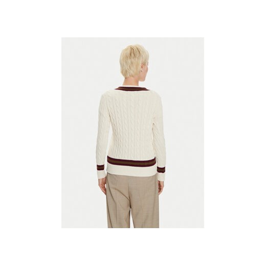 LAUREN RALPH LAUREN Sweter 200951624002 Écru Regular Fit XS MODIVO