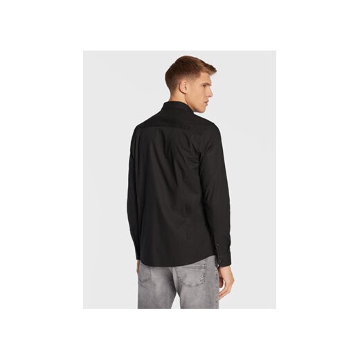 Solid Koszula 21103247 Czarny Slim Fit Solid XXL MODIVO