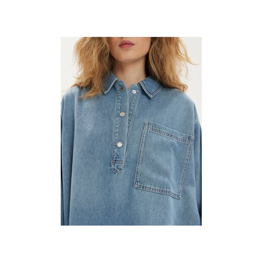 s.Oliver Koszula jeansowa 2140995 Niebieski Loose Fit XL MODIVO