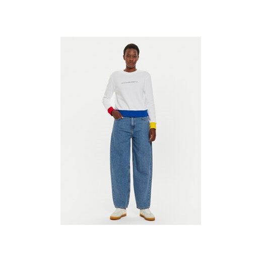 United Colors Of Benetton Bluza 3J68D107Z Biały Regular Fit United Colors Of Benetton S MODIVO