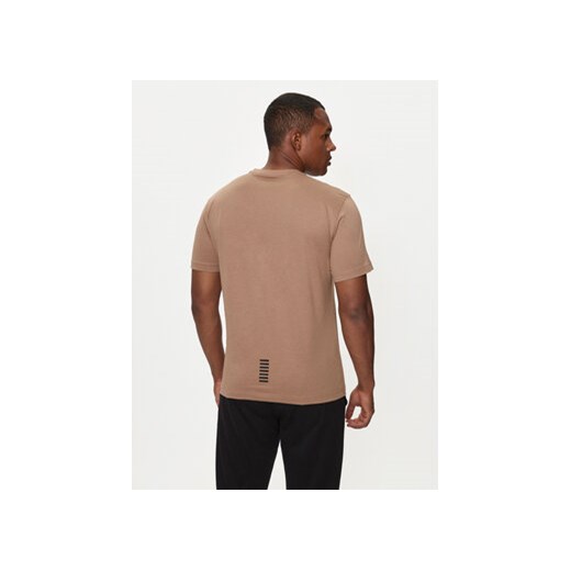 EA7 Emporio Armani T-Shirt 8NPT25 PJVPZ 1745 Beżowy Regular Fit XL MODIVO