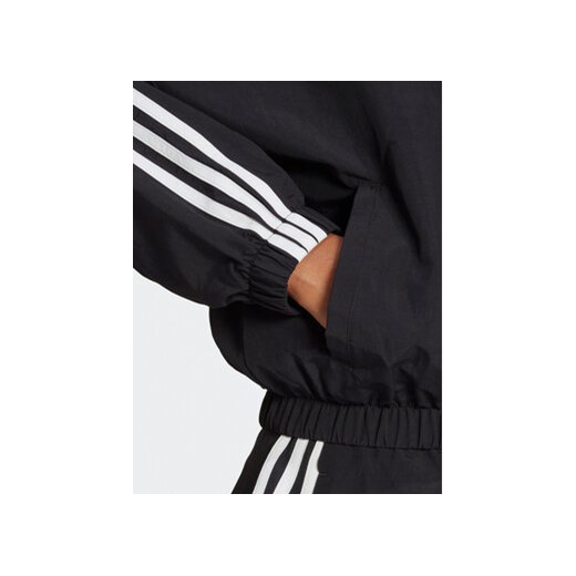 adidas Wiatrówka Essentials 3-Stripes Woven Windbreaker HT3399 Czarny Loose Fit M MODIVO