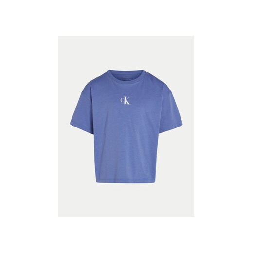 Calvin Klein Jeans T-Shirt Logo IG0IG02136 Niebieski Boxy Fit 12Y MODIVO
