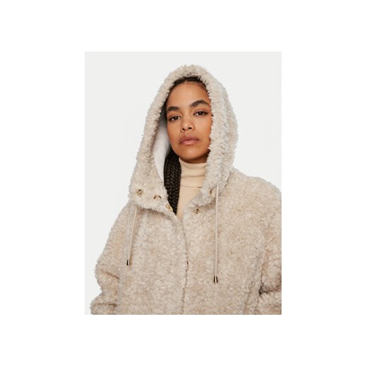 Luisa Spagnoli Kożuch Serra 541290 Beżowy Oversize Luisa Spagnoli M MODIVO