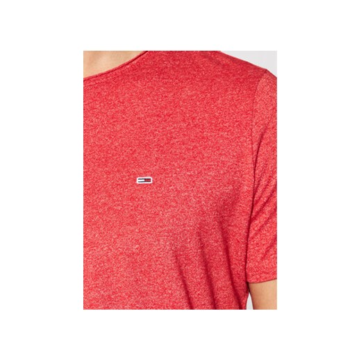 Tommy Jeans T-Shirt Jaspe DM0DM09586 Czerwony Slim Fit Tommy Jeans M MODIVO