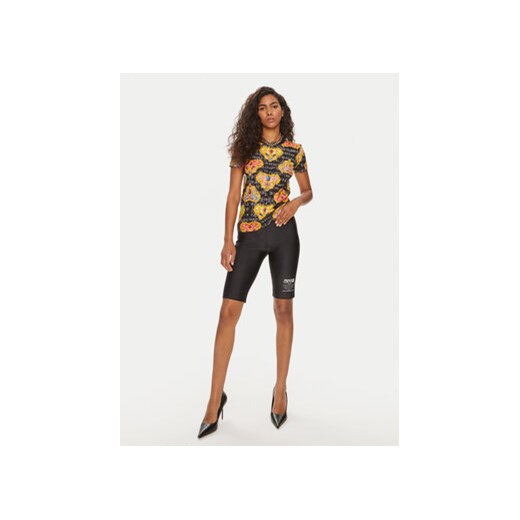 Versace Jeans Couture T-Shirt 76HAH6B8 Czarny Slim Fit XS MODIVO