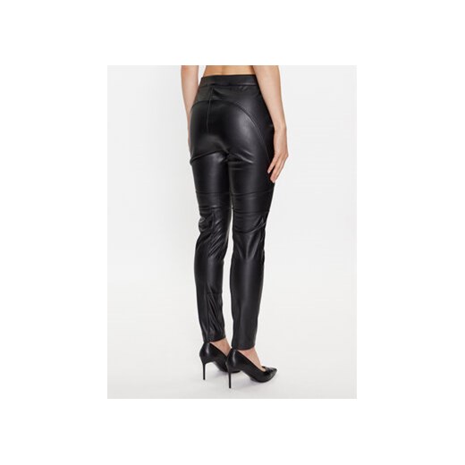 Boss Spodnie z imitacji skóry 50501104 Czarny Slim Fit 42 MODIVO