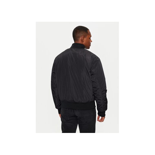Versace Jeans Couture Kurtka bomber 77GASD07 Czarny Loose Fit 52 MODIVO