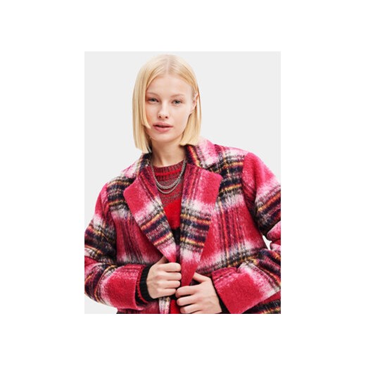 Desigual Płaszcz przejściowy 23WWEWAD Różowy Regular Fit Desigual L MODIVO