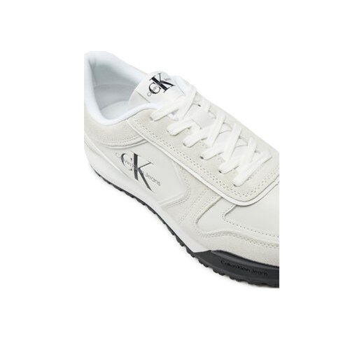 Calvin Klein Jeans Sneakersy Toothy Runner Irregular Lines YM0YM00624 Biały 41 MODIVO