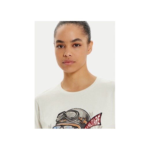 Aeronautica Militare T-Shirt 242TS2356DJ638 Écru Regular Fit Aeronautica Militare M MODIVO