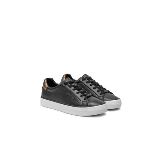 Calvin Klein Sneakersy Vulc Lace Up Saff Fox W/Met Bt HW0HW02104 Czarny Calvin Klein 41 MODIVO