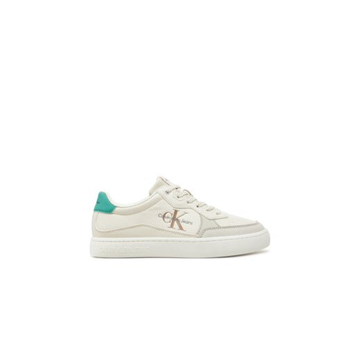 Calvin Klein Jeans Sneakersy Classic Cupsole Low Lth Ml YM0YM00885 Écru 44 MODIVO