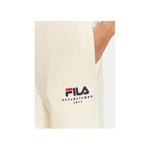 Fila Spodnie dresowe Unisex Bovrup FAU0146 Écru Regular Fit Fila XXL MODIVO