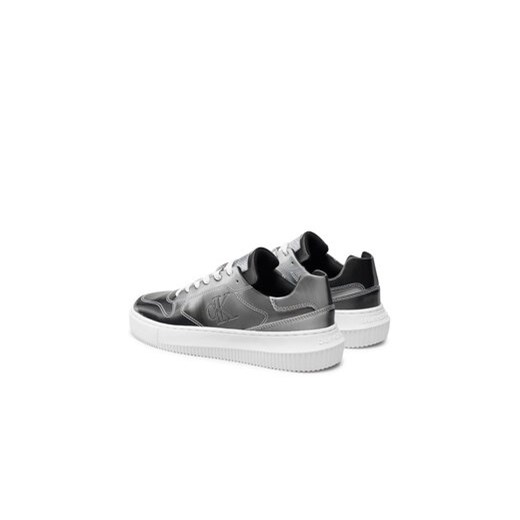Calvin Klein Jeans Sneakersy Chunky Cupsole Low Lace Mg Dc YW0YW01429 Srebrny 40 MODIVO