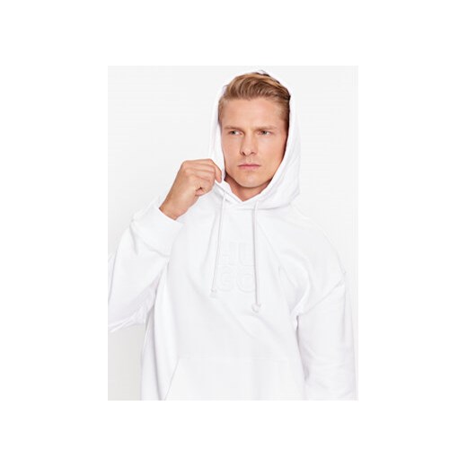 Hugo Bluza Dokras 50496651 Biały Relaxed Fit XL MODIVO