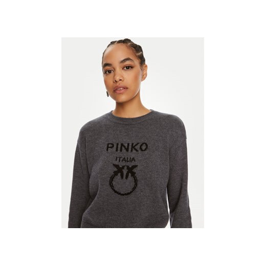 Pinko Sweter Burgos 100414 Y7Z4 Szary Regular Fit Pinko XS MODIVO