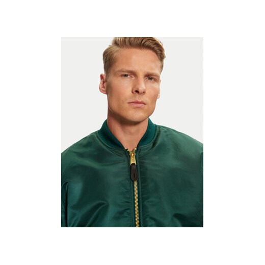 Alpha Industries Kurtka bomber 100101 Zielony Regular Fit Alpha Industries XXL MODIVO
