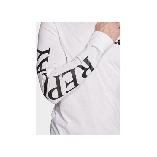 Replay Longsleeve M6474.000.22980P Biały Regular Fit Replay XXL MODIVO
