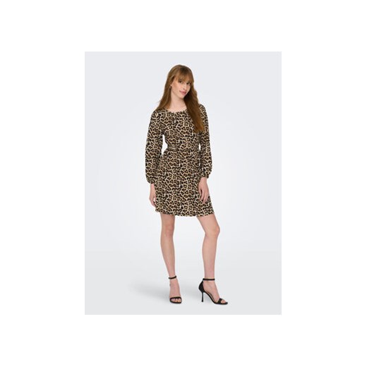 JDY Sukienka codzienna 15300701 Beżowy Regular Fit Jdy XS MODIVO