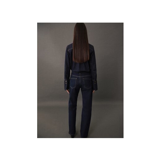 Mango Koszula jeansowa Venetia 77045645 Granatowy Regular Fit Mango M MODIVO