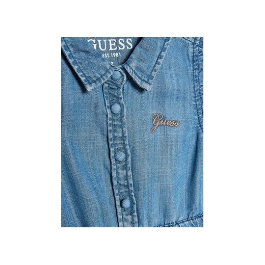 Guess Sukienka codzienna K3GK22 D3X30 Niebieski Regular Fit Guess 5Y MODIVO