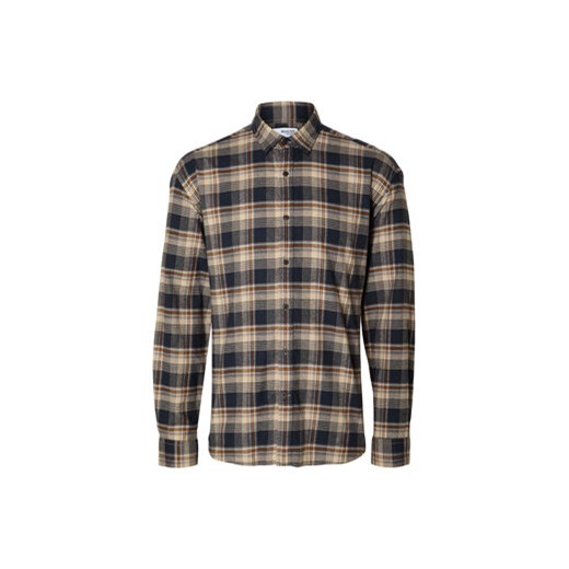 Selected Homme Koszula 16090884 Beżowy Loose Fit Selected Homme M MODIVO