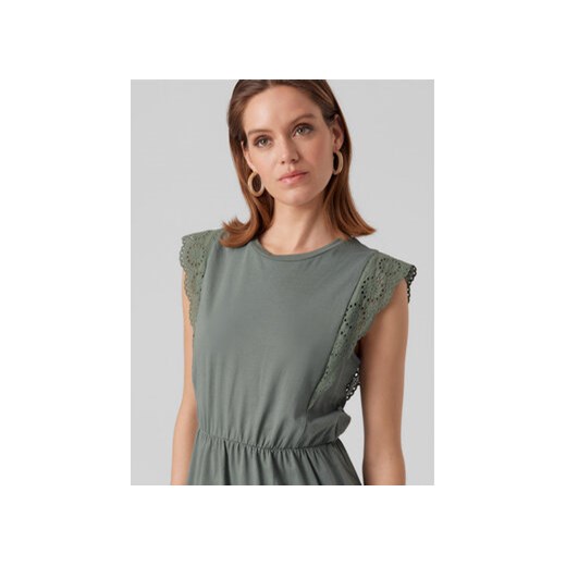Vero Moda Sukienka codzienna Hollyn 10265206 Zielony Regular Fit Vero Moda XL MODIVO