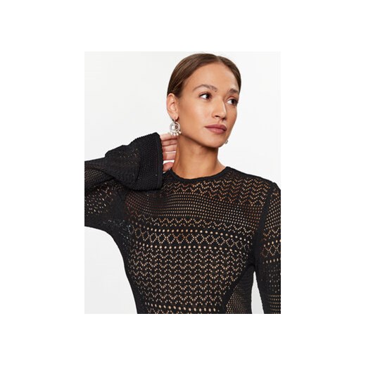 TWINSET Sukienka dzianinowa 232TP3100 Czarny Regular Fit Twinset L MODIVO