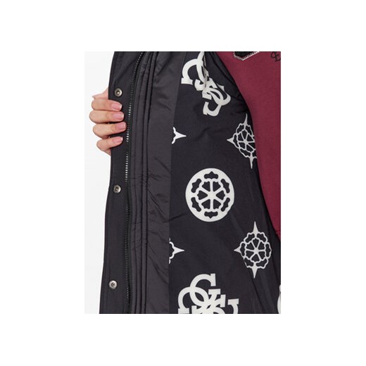 Guess Płaszcz zimowy V3BL02 WFS82 Czarny Regular Fit Guess XS MODIVO