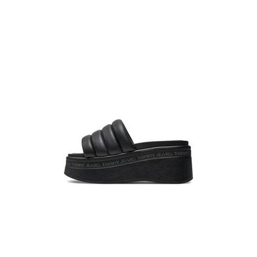 Tommy Jeans Klapki Tjw Wedge Sandal EN0EN02455 Czarny Tommy Jeans 39 MODIVO