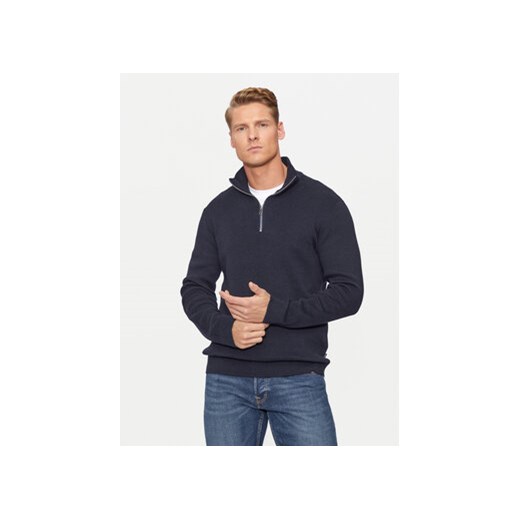 Jack&Jones Sweter Milano 12259664 Granatowy Relaxed Fit ze sklepu MODIVO w kategorii Swetry męskie - zdjęcie 176818943