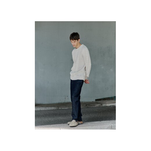 Blend Sweter 20717439 Écru Regular Fit L MODIVO