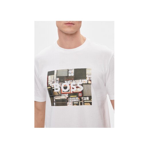 Boss T-Shirt Teeheavyboss 50510009 Beżowy Regular Fit XL MODIVO