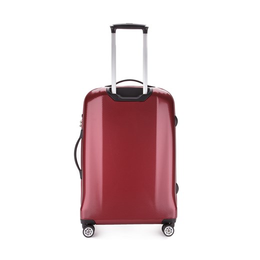 56-3-57X-35 Komplet walizek na kółkach wittchen czerwony z zamkiem