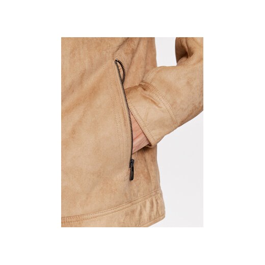 Tom Tailor Kurtka z imitacji skóry 1037361 Beżowy Regular Fit Tom Tailor XXL MODIVO