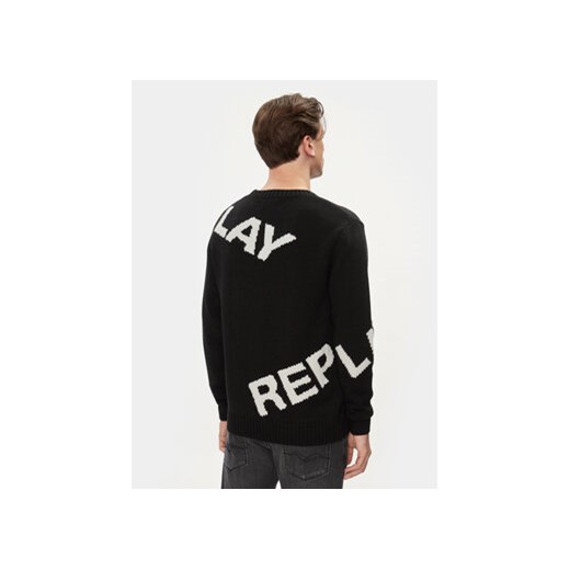 Replay Sweter UK2514.000.G2897J Czarny Regular Fit Replay L MODIVO